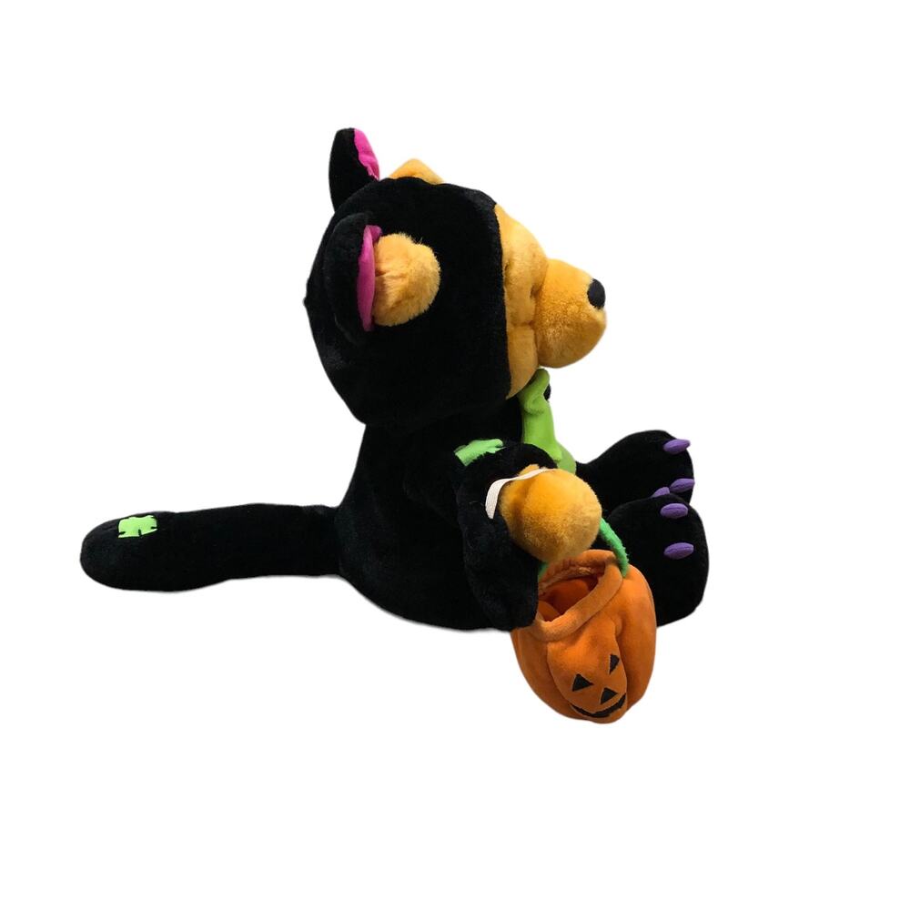 Disney Winnie The Pooh Halloween Black Cat Costume Trick-Or-Treat 14" Plush Toy - Picture 4 of 6